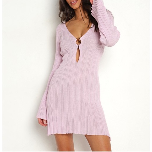 L*Space Soft Pink Ribbed Dress - Picture 2 of 4
